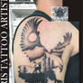 Eagle Hawk tattoo design