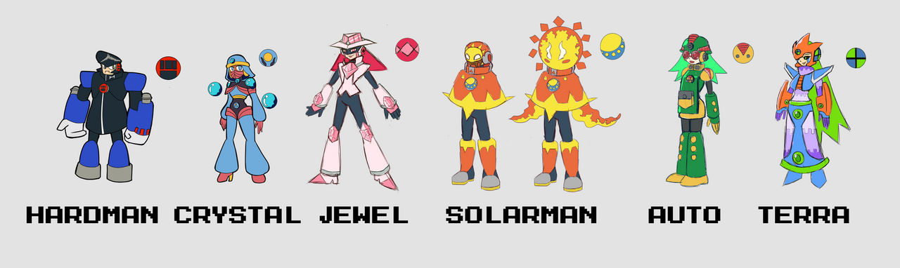 Original NetNavi designs by Blackhook on DeviantArt