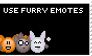 Furry Emoticons Stamp