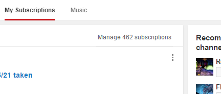 Look at how many people I'm subbed to 0.0