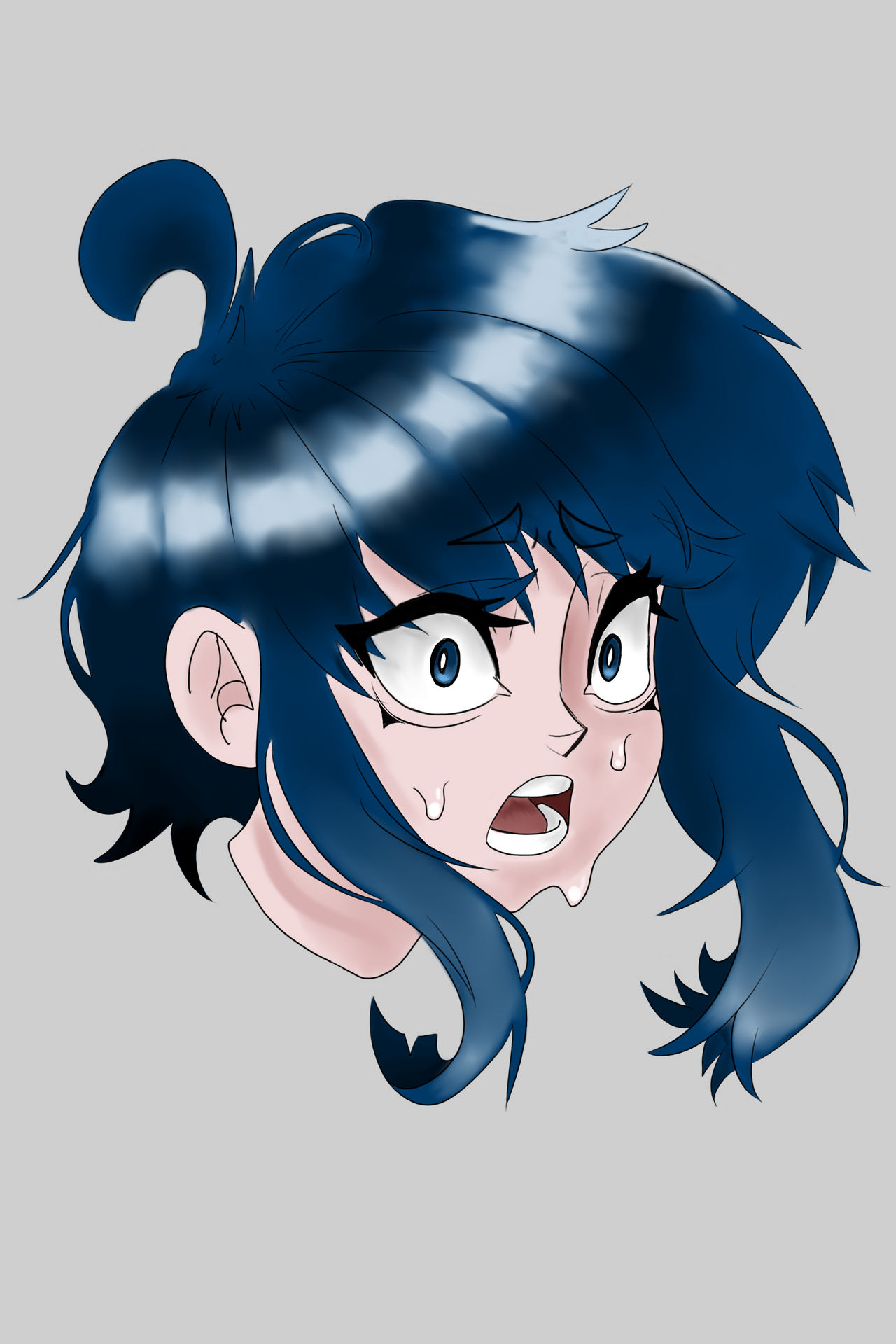 Blue Flash Oc Blue Haired oc by salminss on DeviantArt