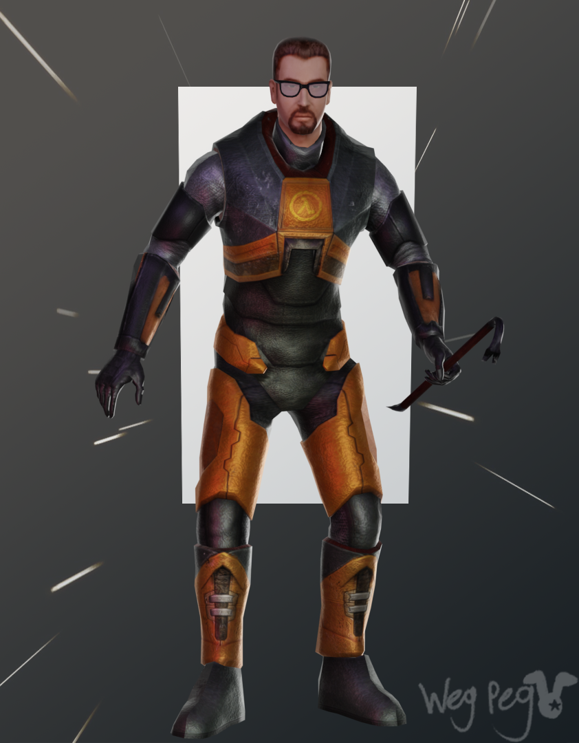 Gordon Freeman Deviantart Gordon Freeman Render by Wegpeg on DeviantArt