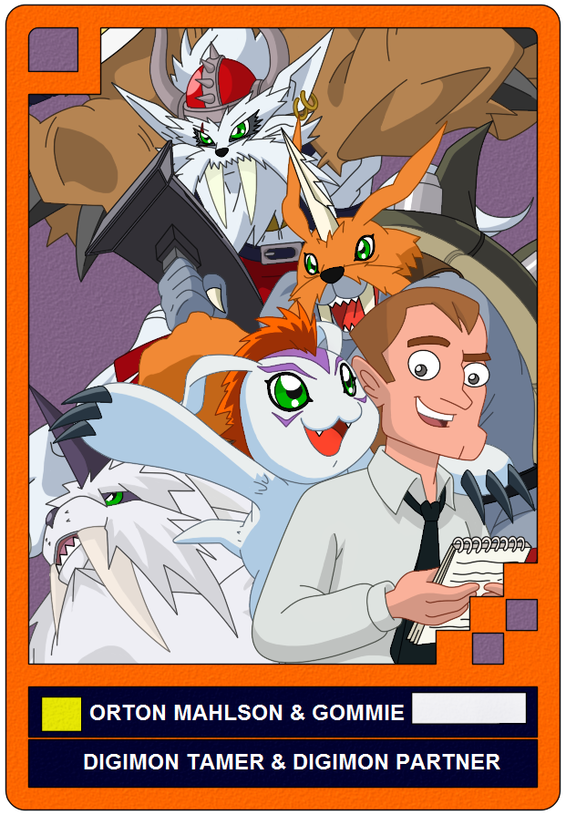 Digimon AU: Orton Mahlson And Gomamon