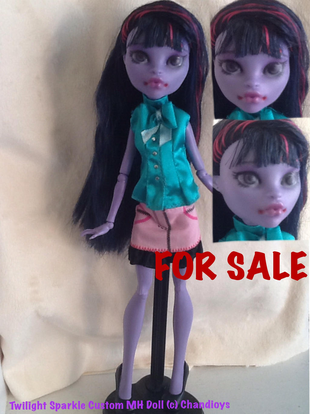 Custom Twilight Equestria Girls MH doll FOR SALE
