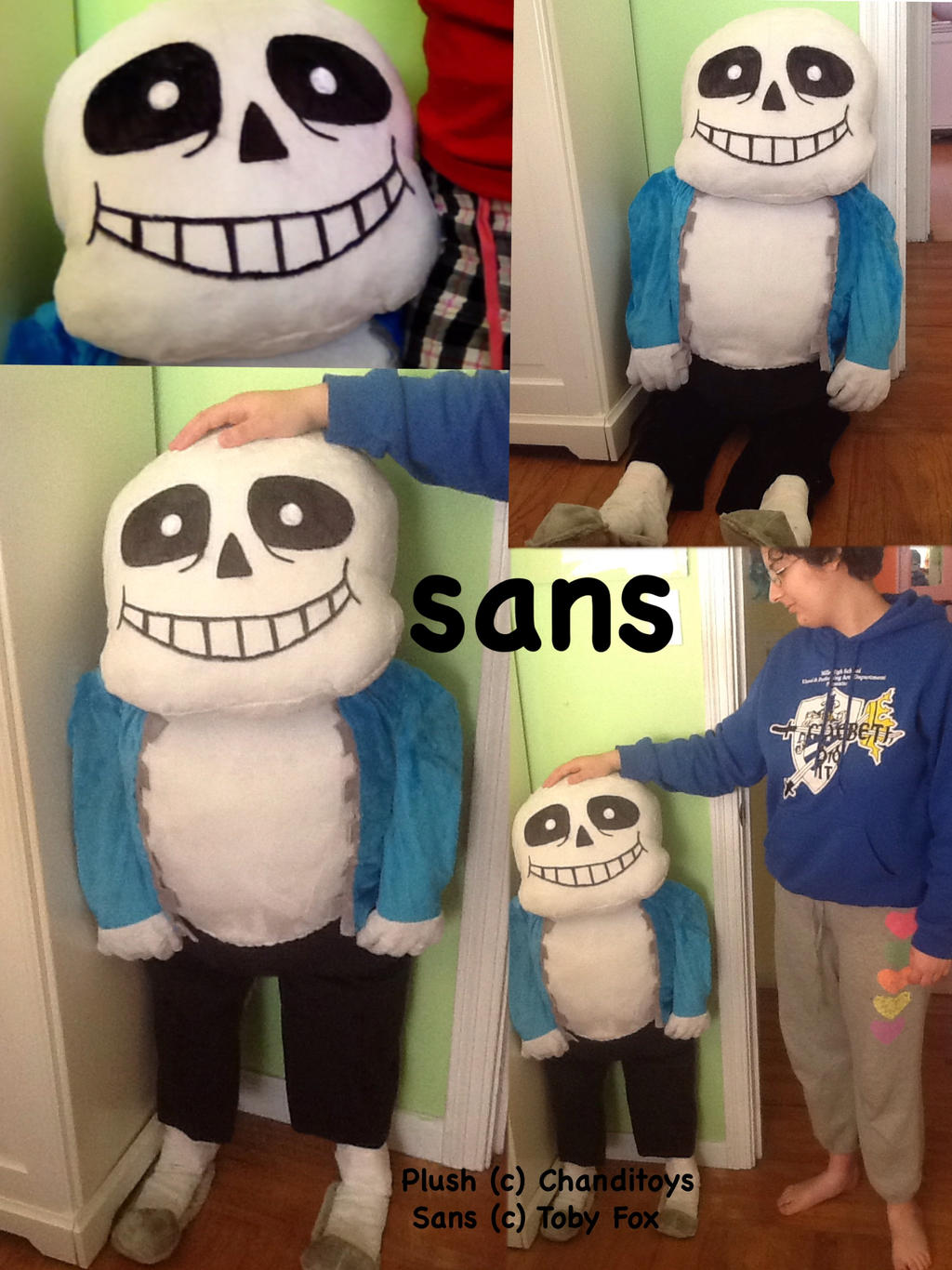 Huge Sans Plush by Chanditoys on DeviantArt