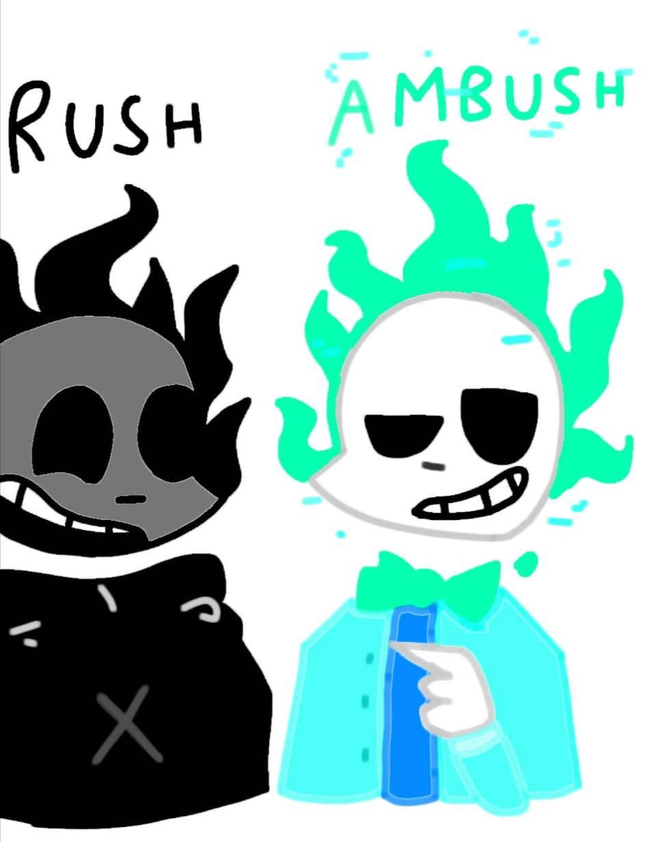 Rush vs Ambush-Roblox Doors Fanart by RWGN on DeviantArt