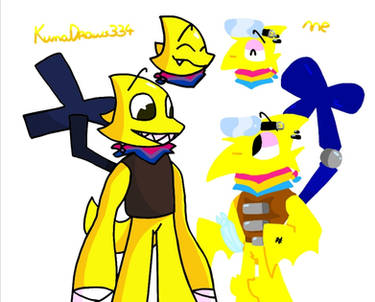 Yellow Sunny/Rainbow Friends OC by CubPavNal on DeviantArt