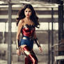  Selena Gomez As Wonderwoman In Shinny Brown Tight