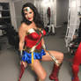 Becky g As Wonderwoman Tied Up