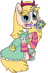 Star Ponyfly with Socks and Star's styled Eyes