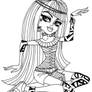 monster high cleo bw