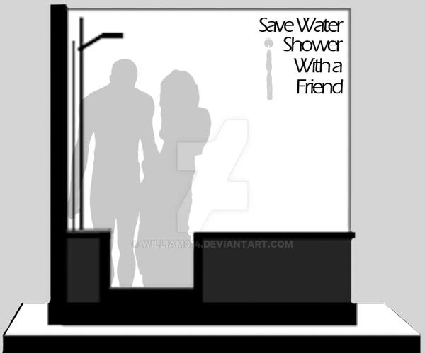 Save Water Shower With A Friend