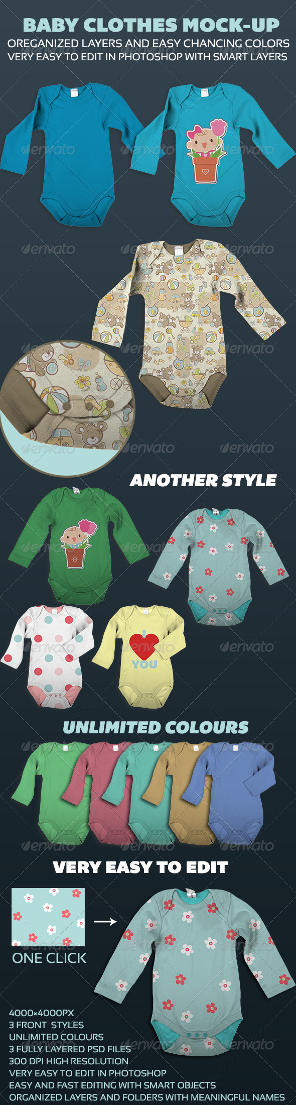 Baby Clothes Mock-Up