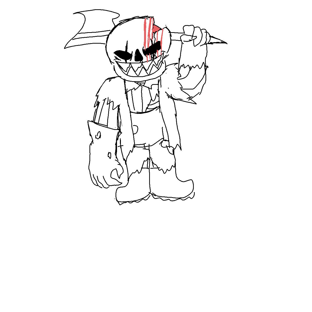 I tried making canon horror sans lol by SomePersonNamedBruv on DeviantArt