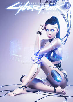 Cyberpunk - Cyborg woman - Robot