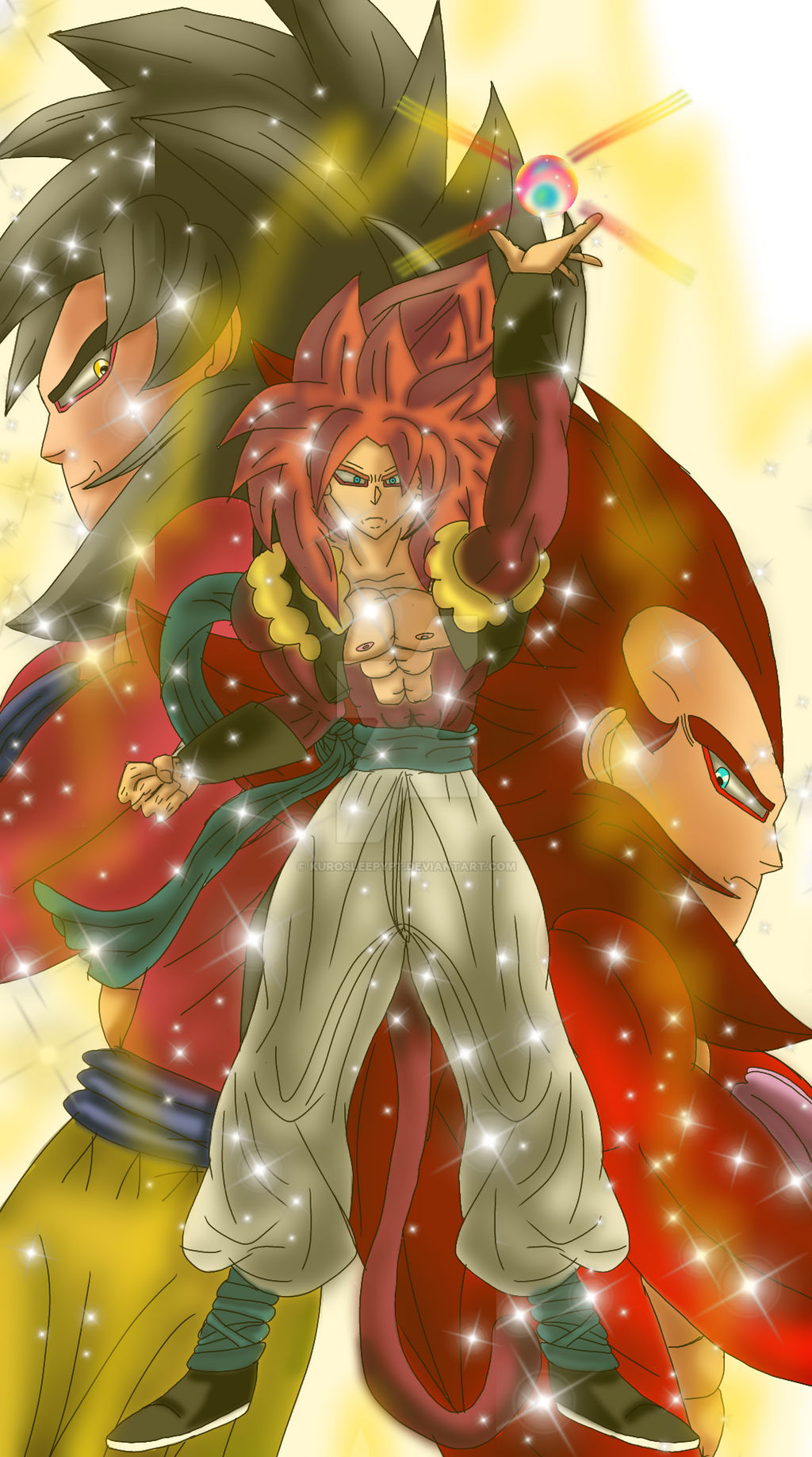 The ultimate Fusion Gogeta ss4 by KurosleepyPT on DeviantArt