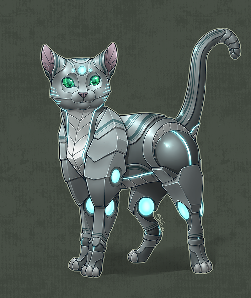 Commission - Anonymous - Robot kitty