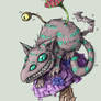 Cheshire cat on Mushroom