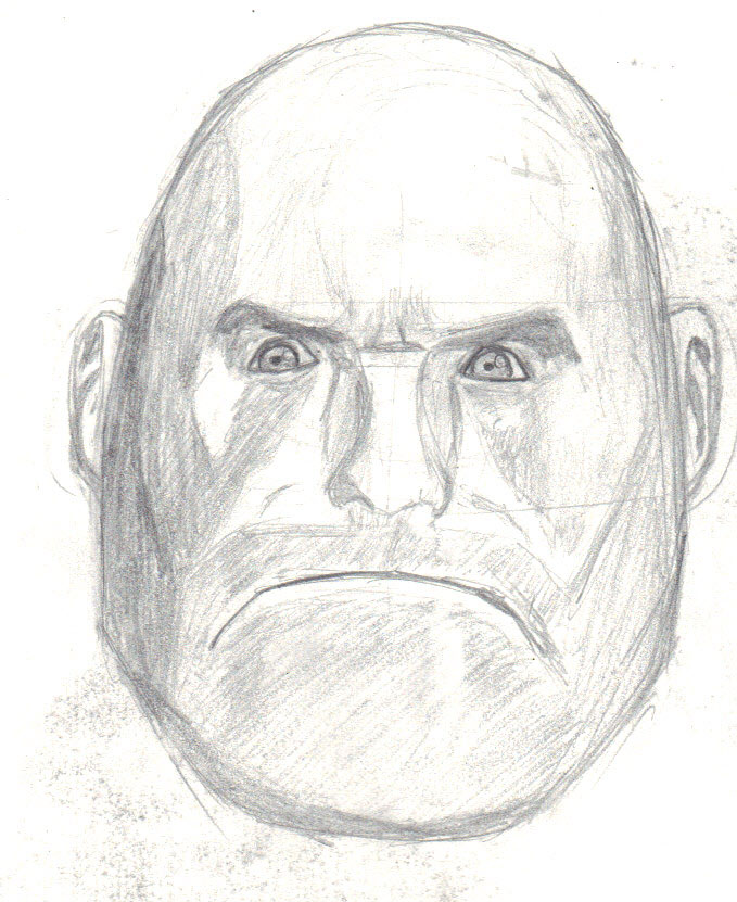 Heavy Head Drawing