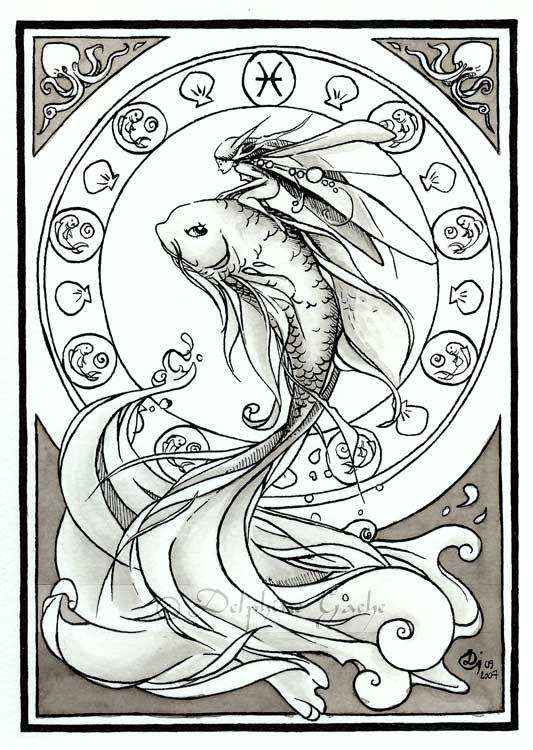 Животное рыб знак зодиака. Знаки зодиака. Рыбы. Знак зодиака рыбы рисунок. Орнамент рыбки. Эскиз рыбки.