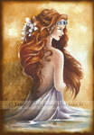 Viviane, the lady of the lake by delfee