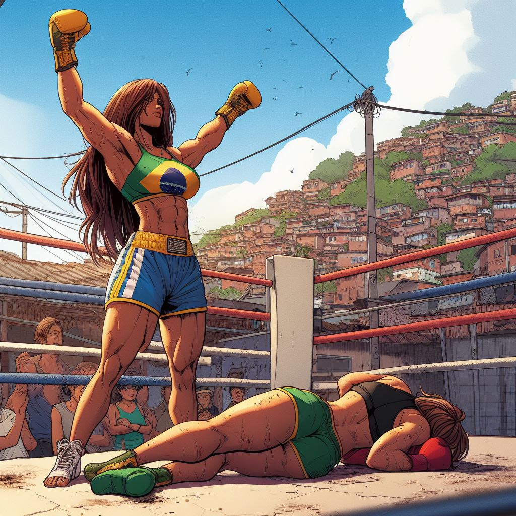 Boxing Deviantart Explore BIC 33 - Women boxing Brazilian victorious by BoxArtFan on DeviantArt