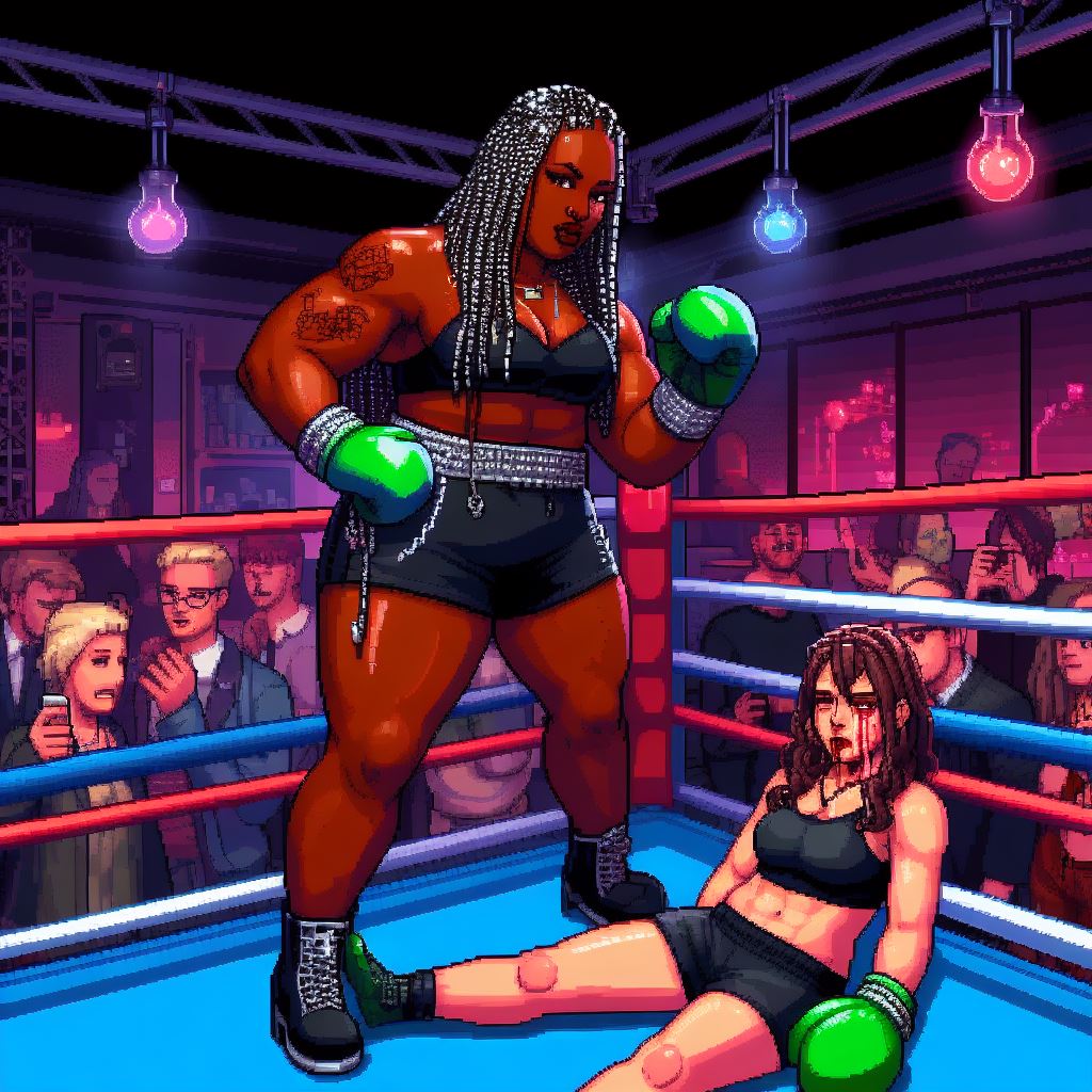 Bed Boxing Deviantart BIC 36 - Women boxing rough night at the club by BoxArtFan on DeviantArt
