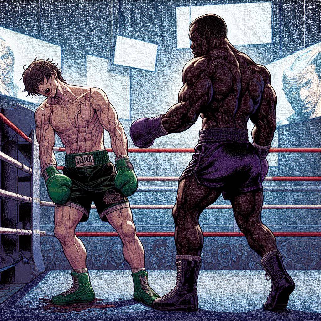BIC 77 - Men boxing purple finishing touch by BoxArtFan on DeviantArt