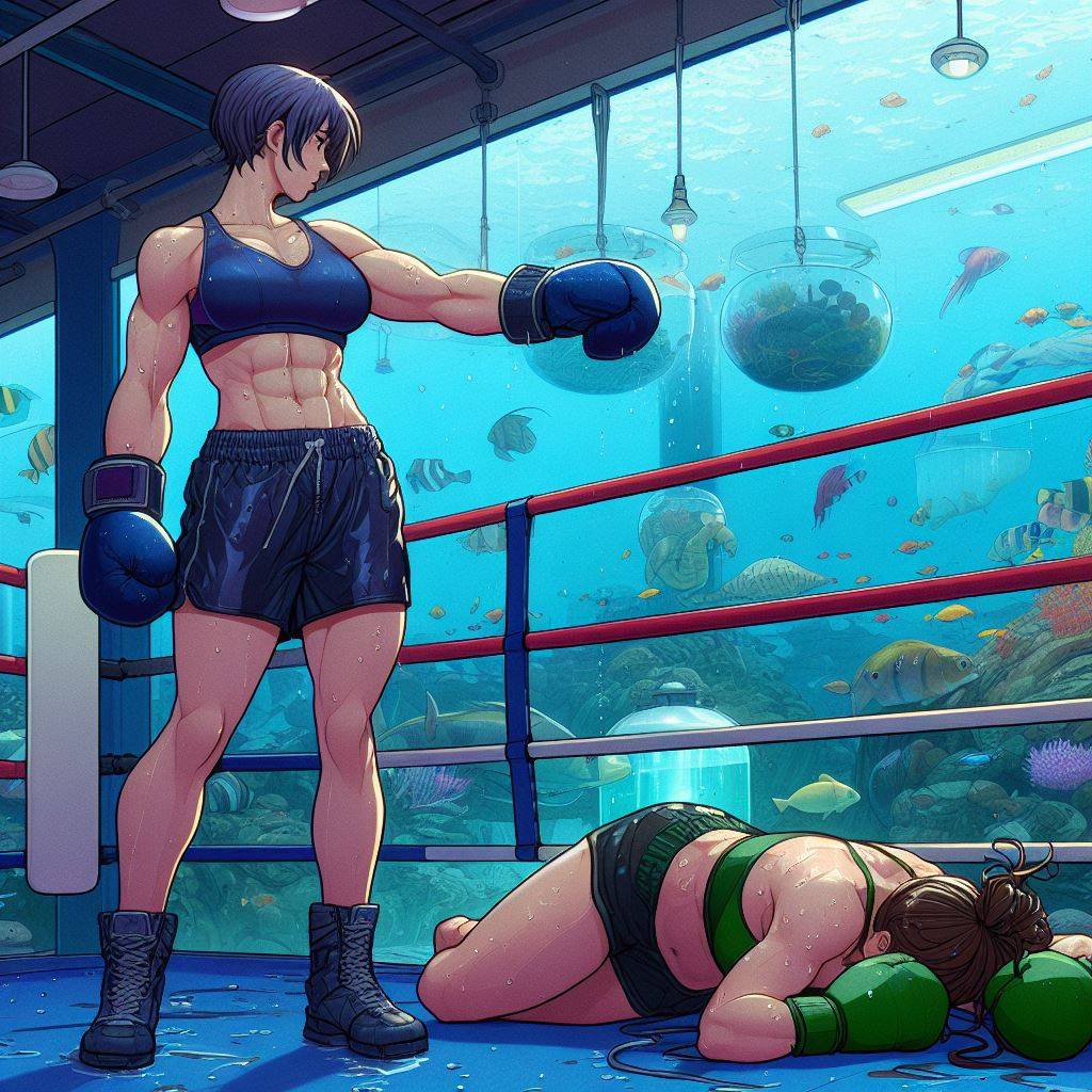 Bed Boxing Deviantart BIC 105 - Women boxing sleeping with the fishes by BoxArtFan on DeviantArt