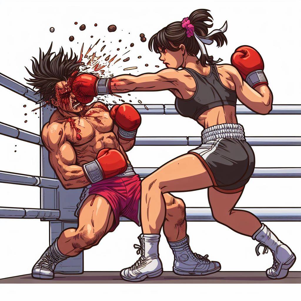 Boxing Mutants BIC 181 - Mixed boxing man face demolished by BoxArtFan on DeviantArt