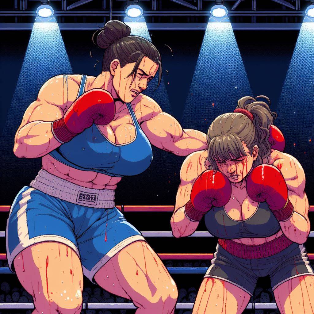Bed Boxing Deviantart BIC 205 - Women boxing heavy last moment finisher by BoxArtFan on ...