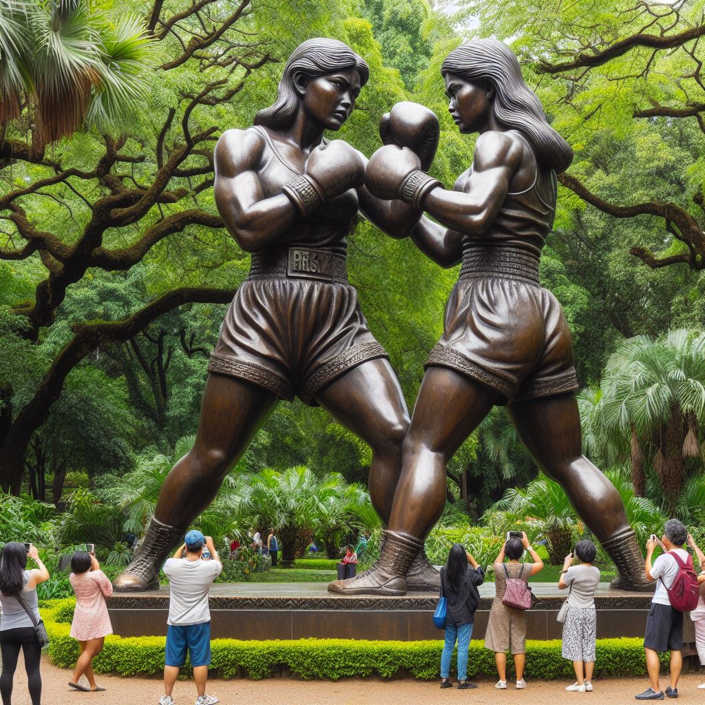 BIC 275 - Park statue of historic boxing fight by BoxArtFan on DeviantArt