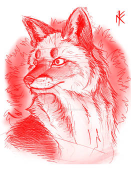 Sketch: Fox portrait
