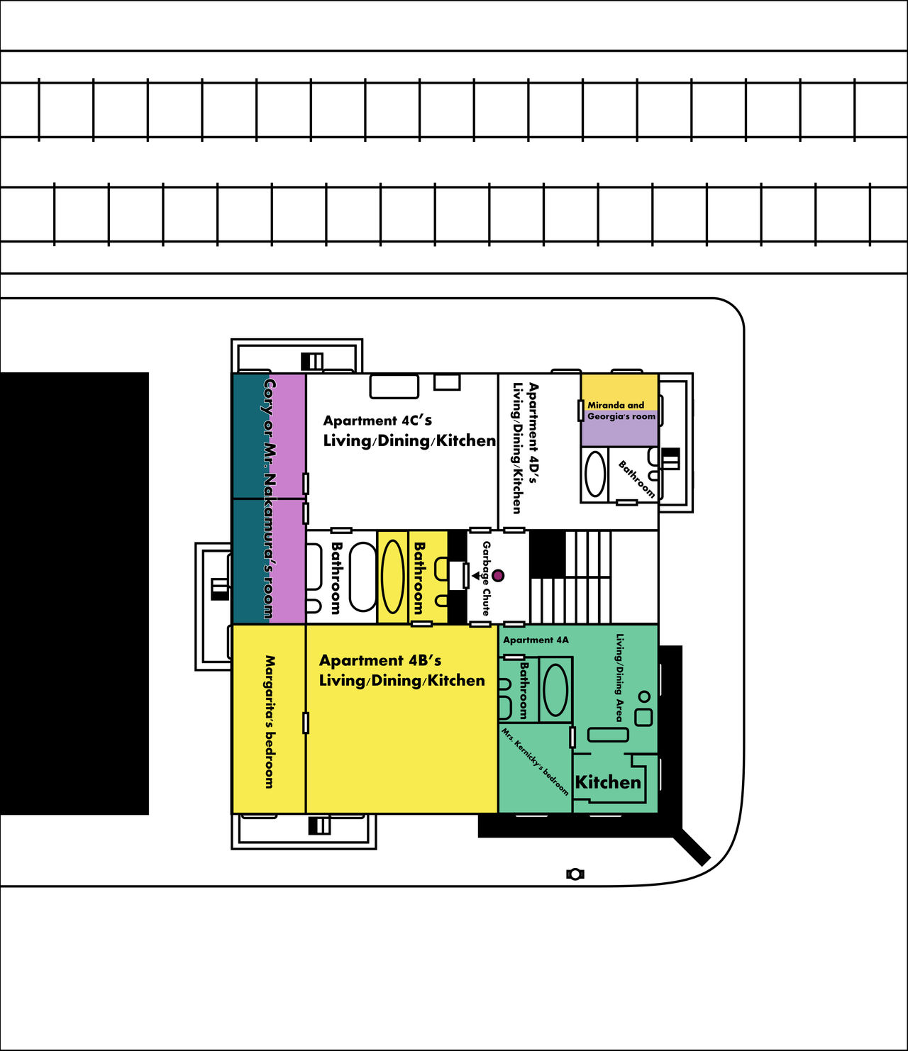 Casagrande Apartment Building Schematics, Floor 4 by storm-100 on ...