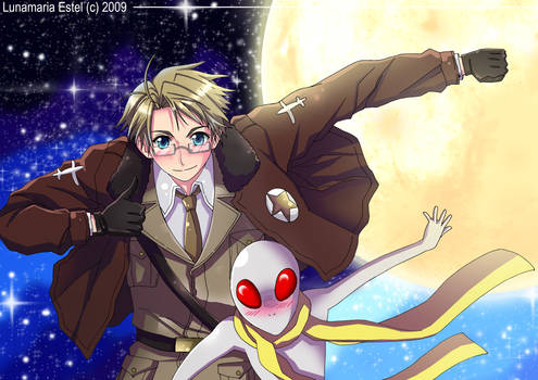 Hetalia - Alfred + Tony by CarmenMCS