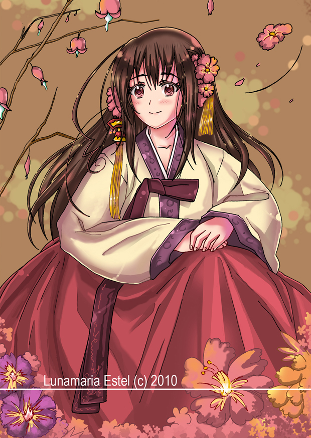 Hetalia - Taiwan-chan but in Korean Hanbok