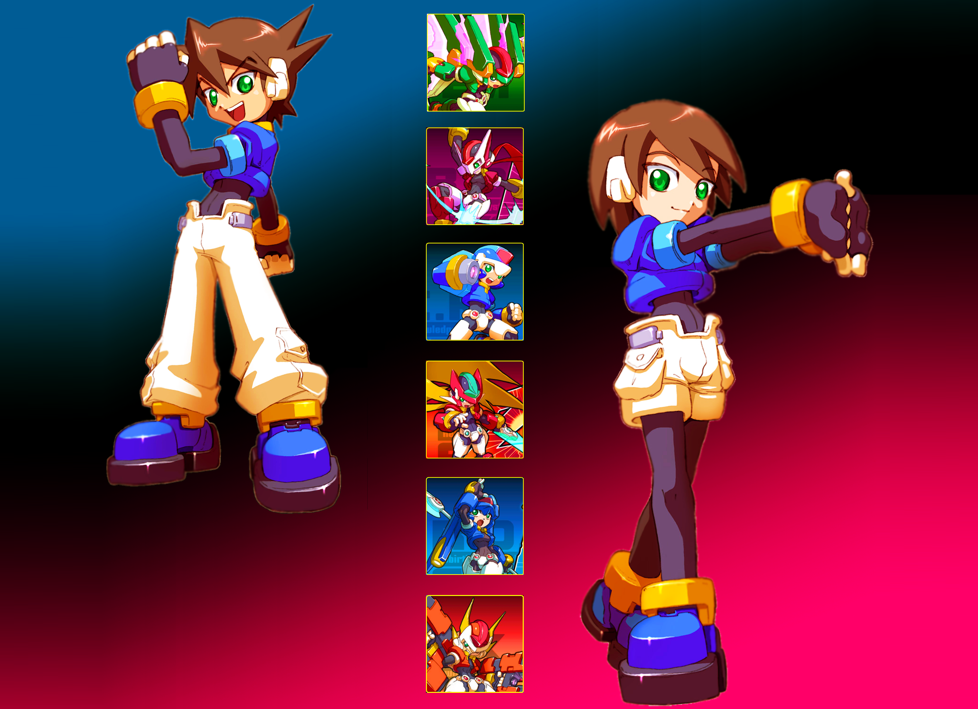 Megaman ZX Aile Y Vent Models By Gizzma On DeviantArt.