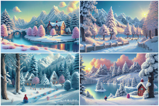 Winter postcards