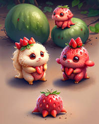 Strawberry creatures