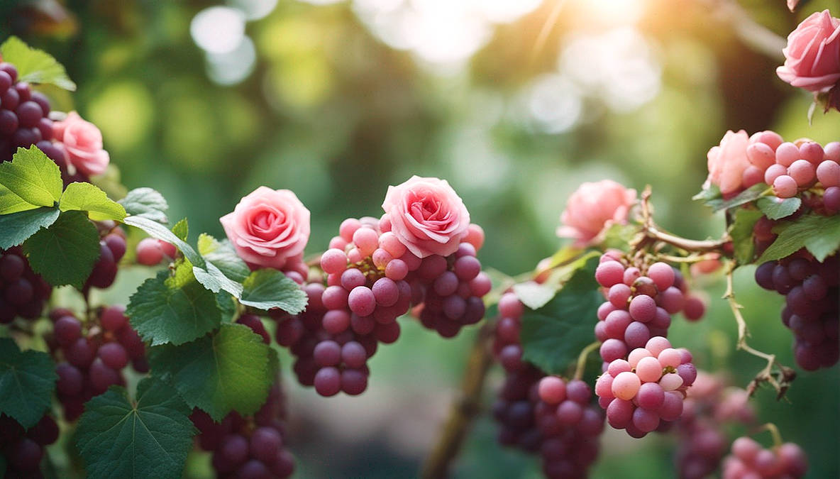 Grapevines With Roses Roses and grapes 2 by love1008 on DeviantArt
