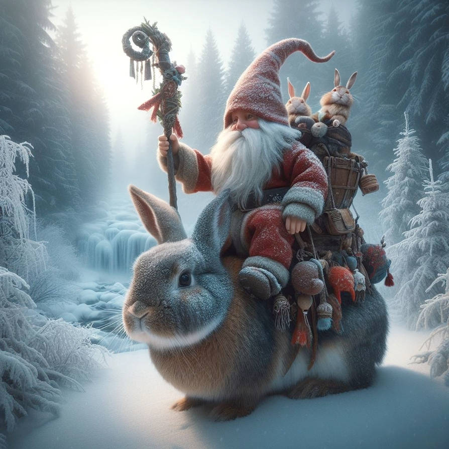 Dwarf and his rabbits by love1008 on DeviantArt