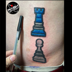 RASK chess embroidery tattoo