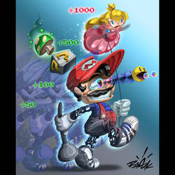 Power Up  by RASK OPTICON Super Mario fan art
