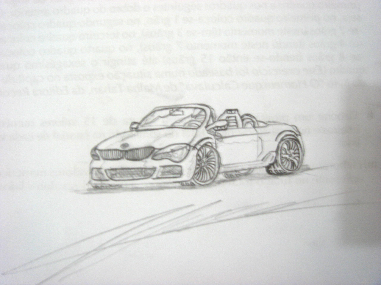 BMW Feita no caderno :D