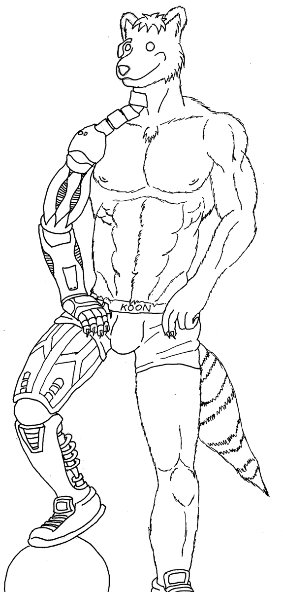 Shiro the Robocoon - Lineart