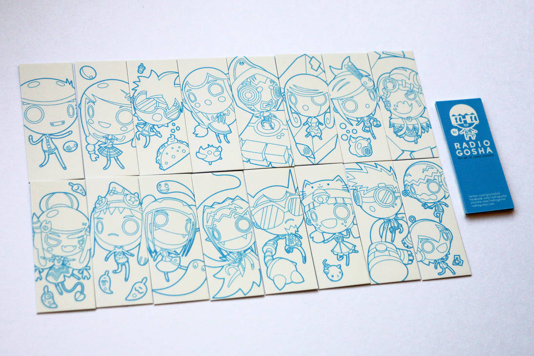 Radio Gosha illustration give-away cards 2018 by GoshaDole