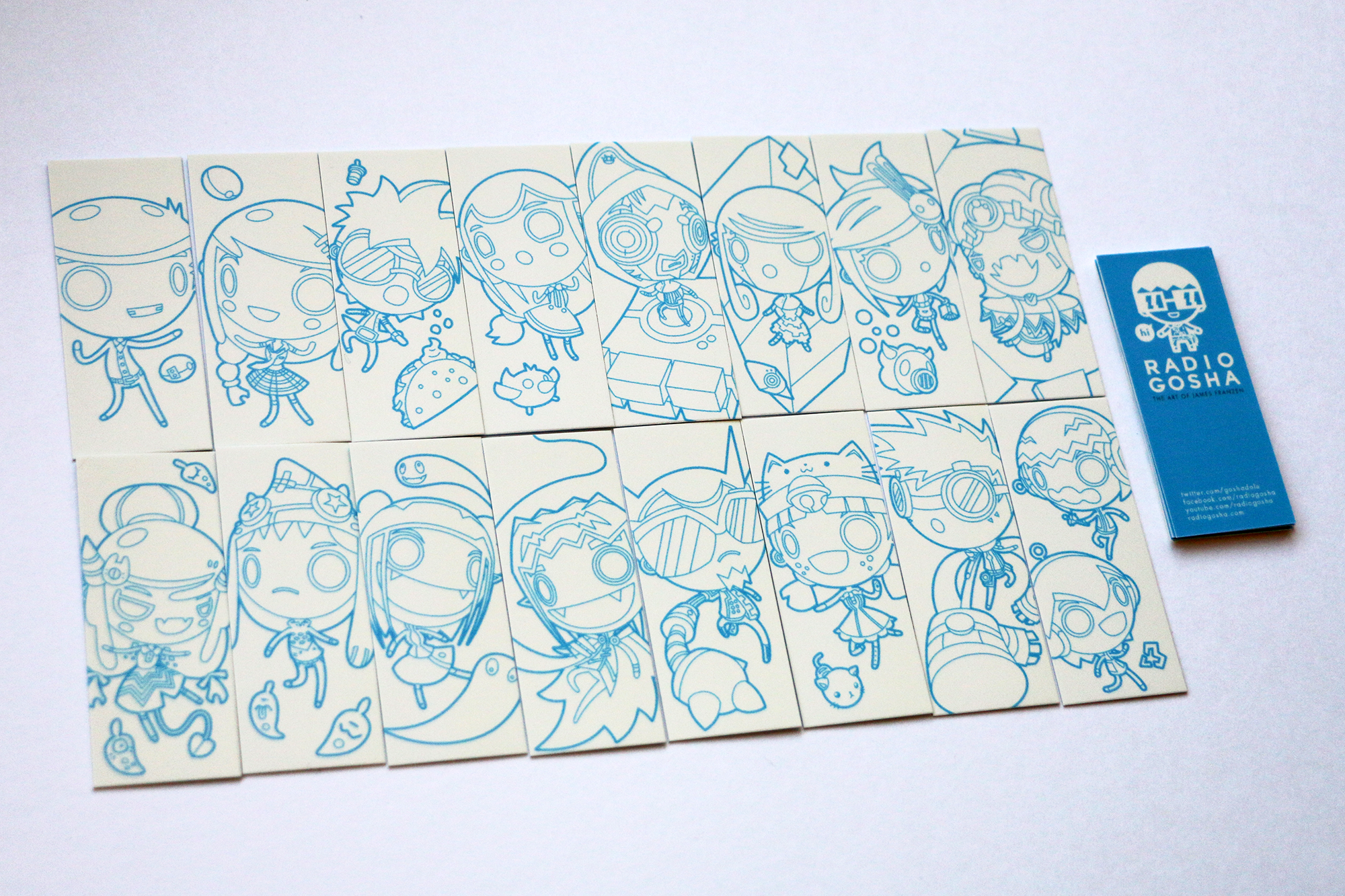 Radio Gosha illustration give-away cards 2018 by GoshaDole