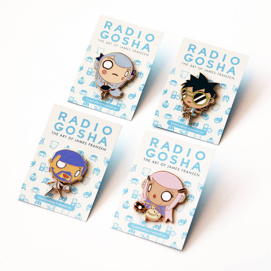 Radio Gosha Enamel Pin Set - Wave 2 by GoshaDole