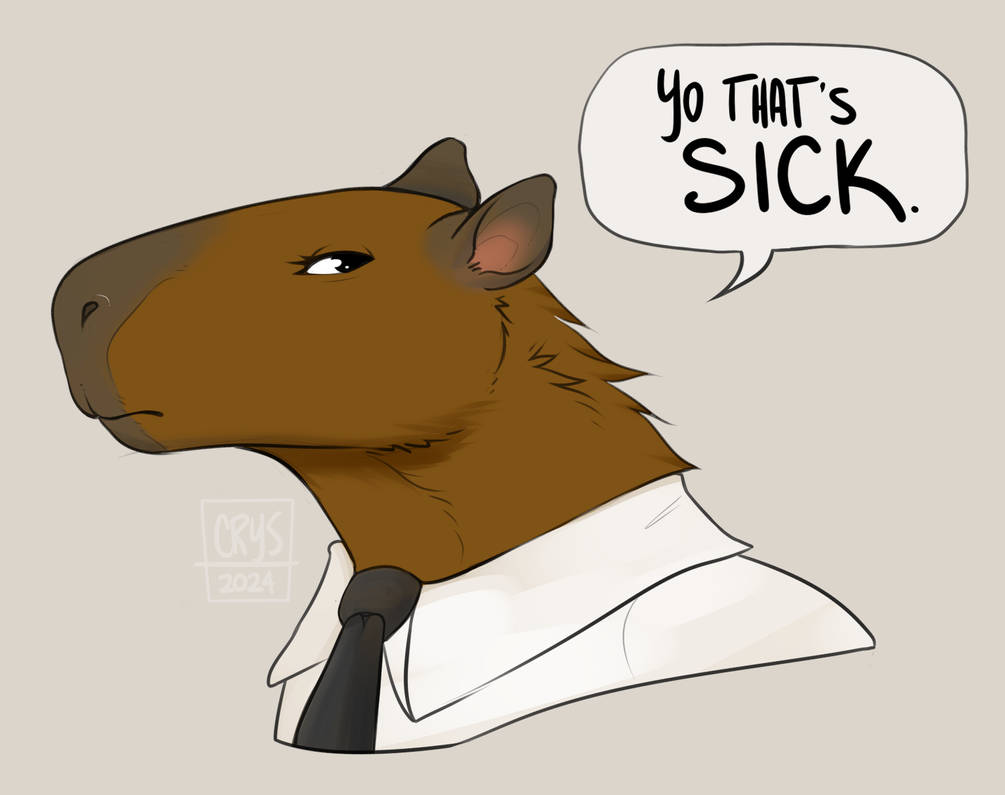 Capy With Style by crystalwhisker on DeviantArt