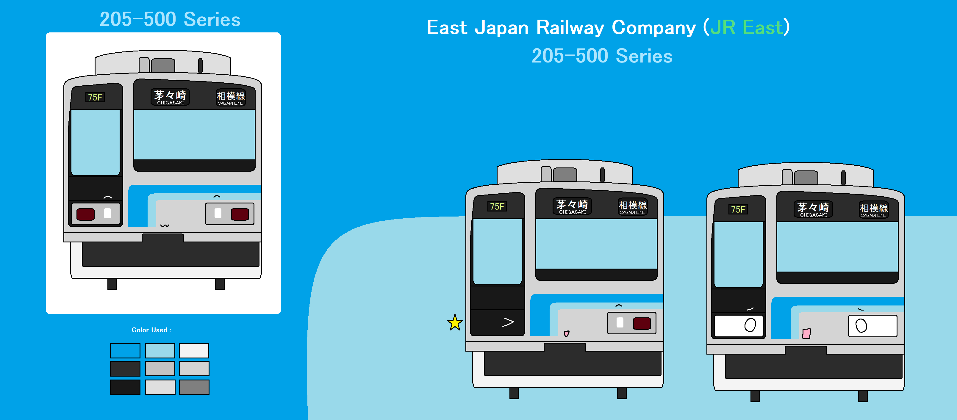 JR 205-500 Series Ref sheet by john419rdi on DeviantArt